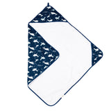 Ensemble Serviette à Capuchon - Baleines-Loulou Lollipop-LLP-TWWHL-CLÉMENT