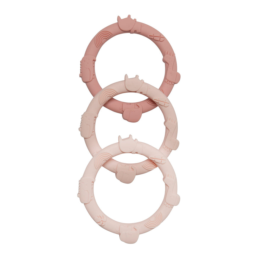 Ensemble Anneau DentitionRose-Loulou Lollipop-LLP-WRGSTSPK-CLÉMENT