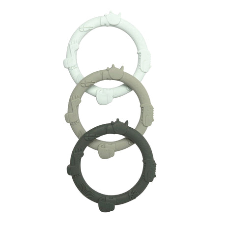 Ensemble Anneau Dentition Jungle - Vert Sauge-Loulou Lollipop-LLP-WRGSTSAG-CLÉMENT