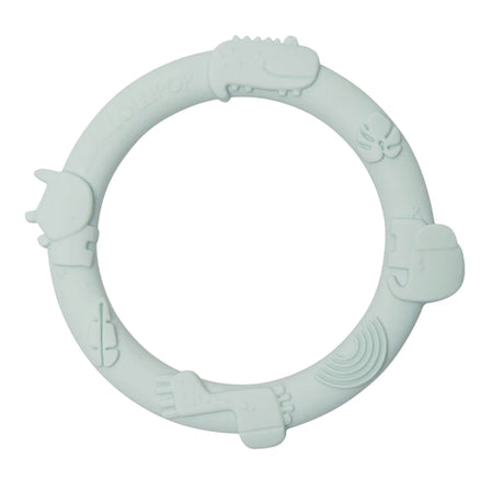 Ensemble Anneau Dentition Jungle - Vert Sauge-Loulou Lollipop-LLP-WRGSTSAG-CLÉMENT
