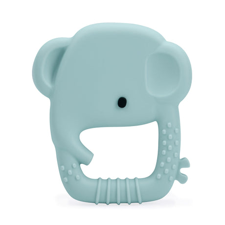 Jouet de Dentition en Silicone - Éléphant-Loulou Lollipop-LLP-WTR-003-BLU-CLÉMENT