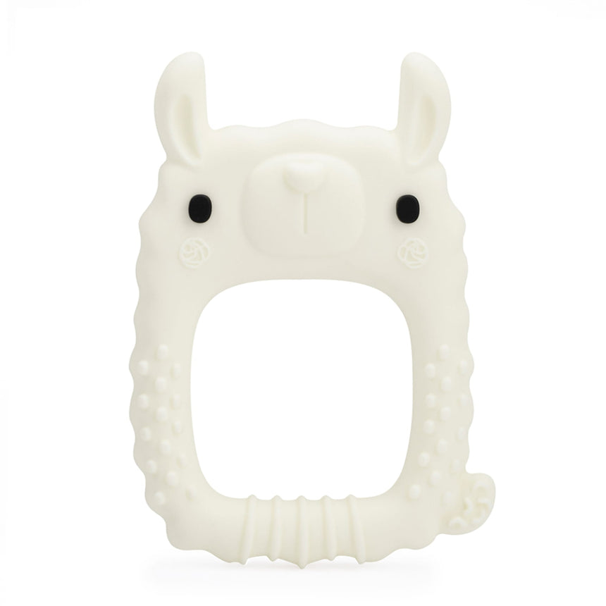 Jouet de Dentition en Silicone - Lama-Loulou Lollipop-LLP-WTR-006-CRM-CLÉMENT