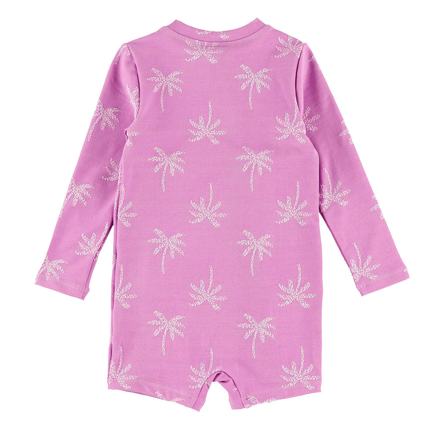 Maillot UV Manches Longues Texturé Palmiers 3-24mois-Look-LOK-1261079C-CLÉMENT