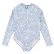Maillot UV Manches Longues Hibiscus 2-14ans-Look-Bleu-2-LOK-1262056C-CLÉMENT