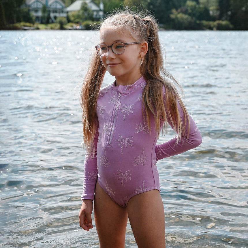 Maillot UV Manches Longues Texturé Palmiers 2-14ans-Look-LOK-1262078C-CLÉMENT