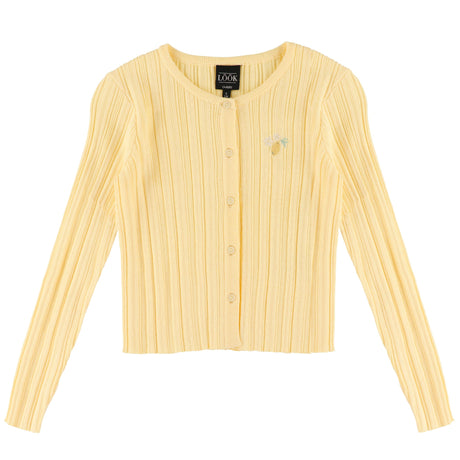 Cardigan Côtelé Dolce Vita 7-14ans-Look-Jaune-S-LOK-1263483C-CLÉMENT