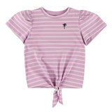 T-shirt Rayé Dolce Vita 7-14ans-Look-Lilas-S-LOK-1263491C-CLÉMENT