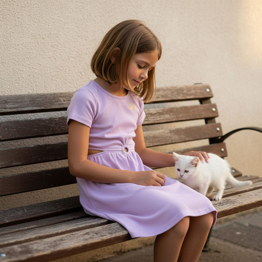Robe Lilas Dolce Vita 7-14ans-Look-LOK-1263496C-LIL-CLÉMENT