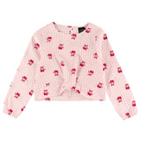 Blouse Vichy Cerises 7-14ans-Look-Rose-S-LOK-1263500C-CLÉMENT