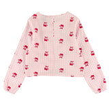 Blouse Vichy Cerises 7-14ans-Look-LOK-1263500C-CLÉMENT