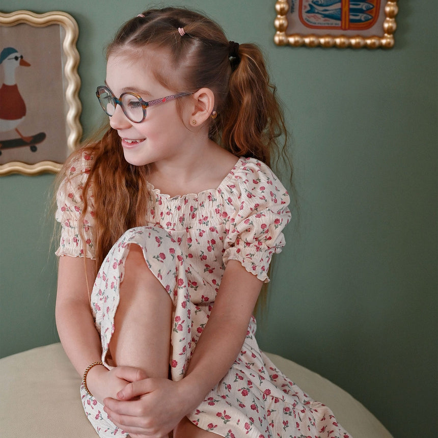 Robe Fleurs Cerises 7-14ans-Look-LOK-1263503C-CLÉMENT