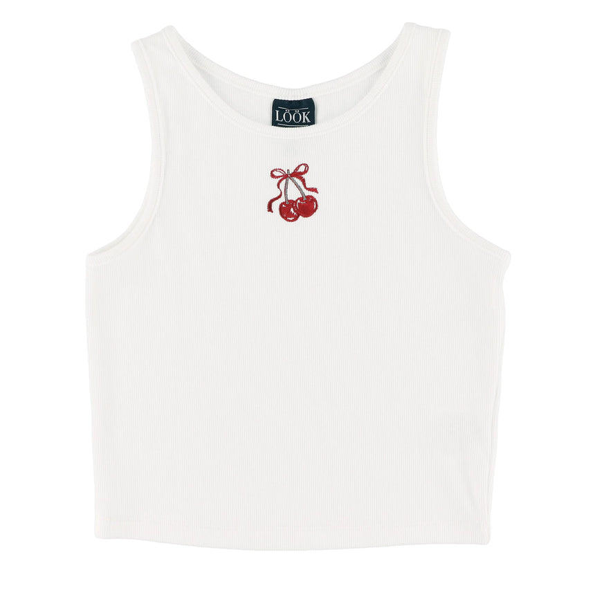 Camisole Cerises 7-14ans-Look-Ivoire-S-LOK-1263508C-CLÉMENT