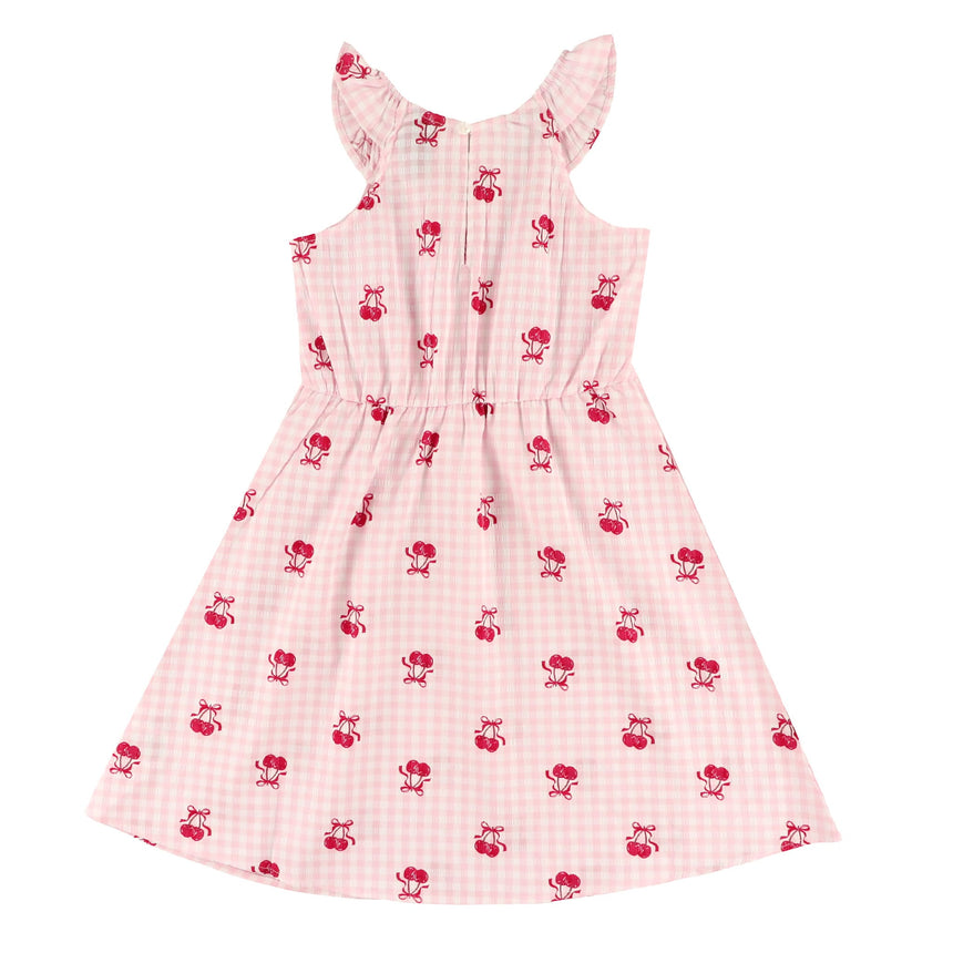 Robe Vichy Cerises 7-14ans-Look-LOK-1263509C-CLÉMENT