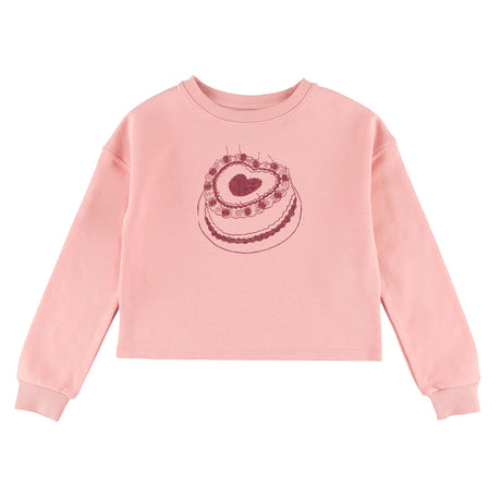 Gilet Ouaté Cerises Gâteau 7-14ans-Look-Rose-S-LOK-1263510C-ROS-CLÉMENT