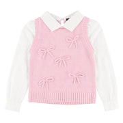 Blouse Bimatière Boucle 7-14ans-Look-Rose-S-LOK-2263485C-CLÉMENT