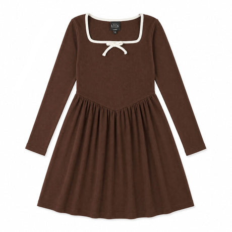 Robe Côtelée Blush & Boucle 7-14ans-Look-Brun-S-LOK-2263490C-BRU-CLÉMENT