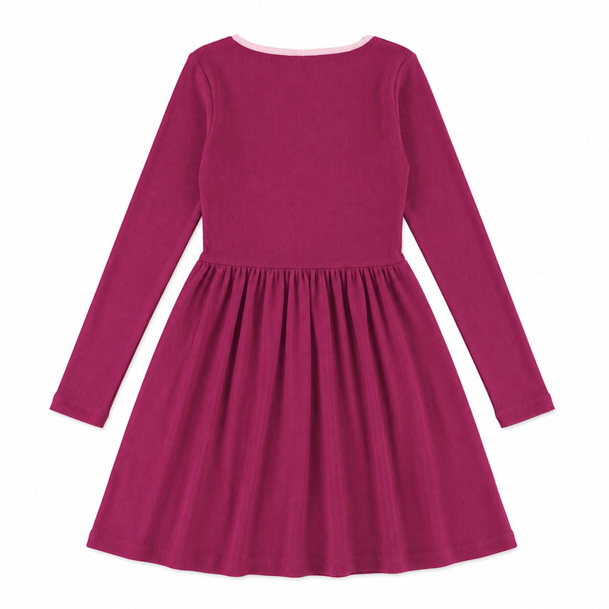 Robe Côtelée Blush & Boucle 7-14ans-Look-LOK-2263490C-PRU-CLÉMENT