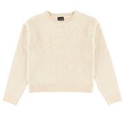 Pull Fleurs Blush & Boucle 7-14ans-Look-Ivoire-S-LOK-2263505C-IVO-CLÉMENT