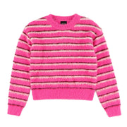 Pull Rayé Blush & Boucle 7-14ans-Look-Rose-S-LOK-2263505C-ROS-CLÉMENT