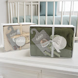 Ensemble Cadeau - motif Eucalyptus Mousseline Beige-Loliko-LOL-EC1263-CLÉMENT