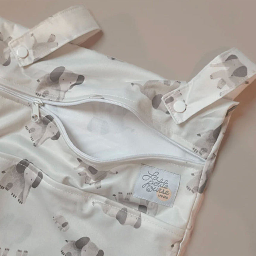Sac Imperméable Double - Éléphants-La Petite Ourse-LP3-C-DST-ELEPHA-CLÉMENT