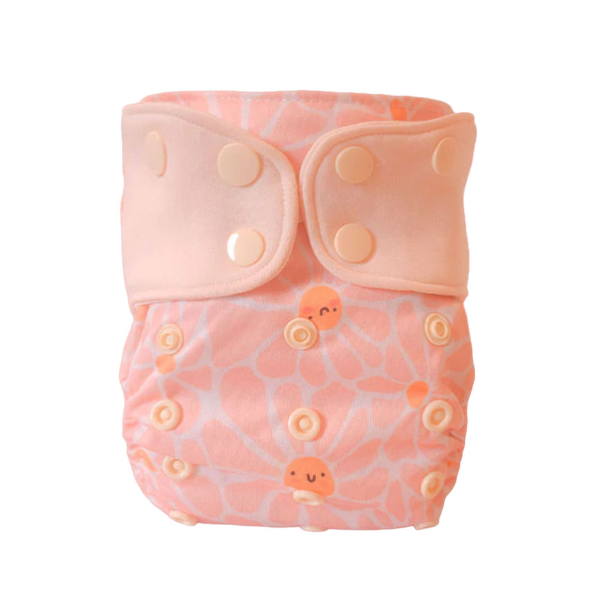 Couche Lavable Nouveau-né - Fleurs-La Petite Ourse-LP3-C-NNA-FLEURF-CLÉMENT