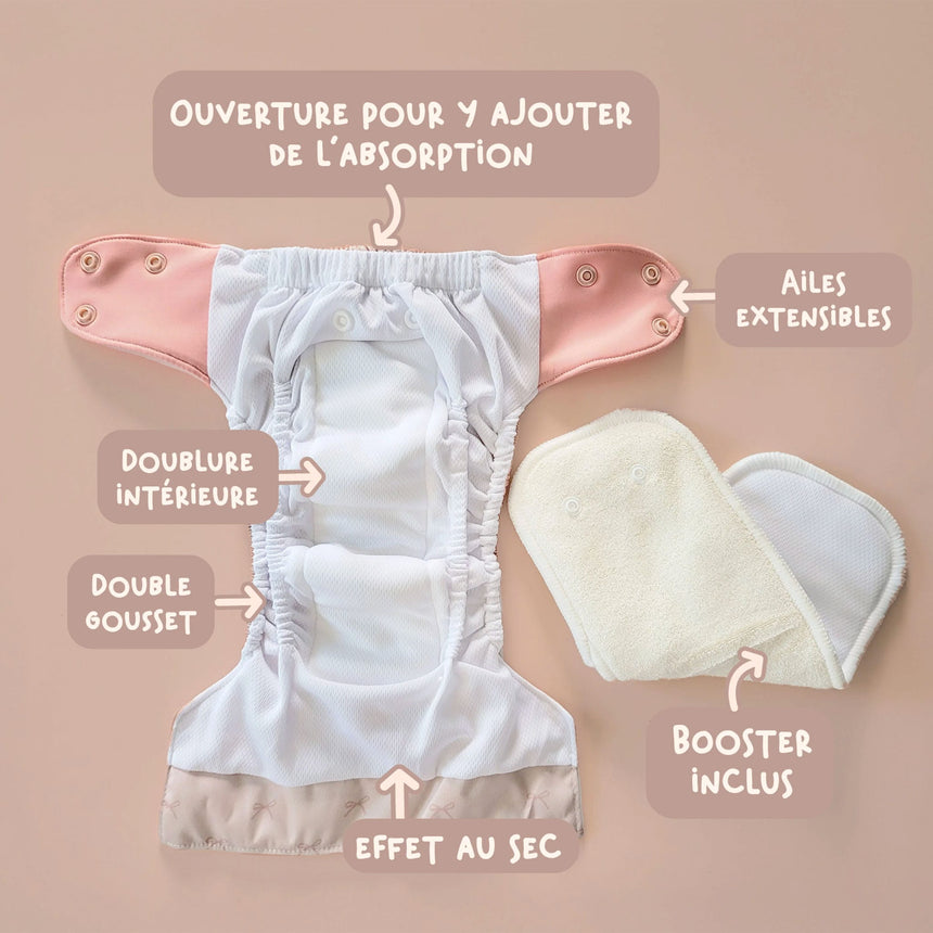 Couche Lavable Nouveau-né - Moto-La Petite Ourse-LP3-C-NNA-MOTO-CLÉMENT