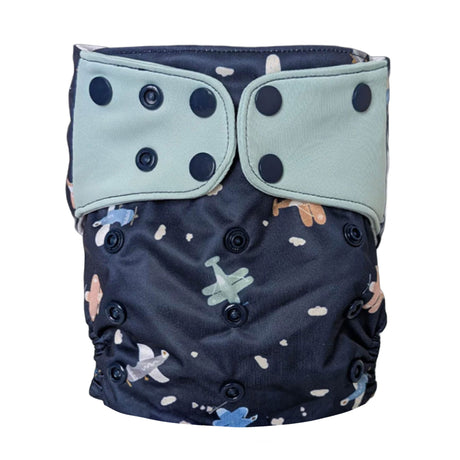 Couche Lavable Évolution 10-35lb - Avions-La Petite Ourse-LP3-C-NS-AVION-CLÉMENT