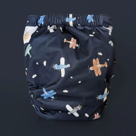 Couche Lavable Évolution 10-35lb - Avions-La Petite Ourse-LP3-C-NS-AVION-CLÉMENT