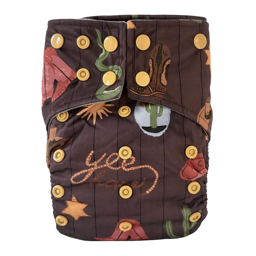 Couche Lavable Évolution 10-35lb - Cowboy-La Petite Ourse-LP3-C-NS-COWBOY-CLÉMENT