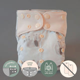 Couche Lavable Évolution 10-35lb - Éléphants-La Petite Ourse-LP3-C-NS-ELEPHA-CLÉMENT