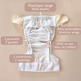 Couche Lavable Évolution 10-35lb - Éléphants-La Petite Ourse-LP3-C-NS-ELEPHA-CLÉMENT