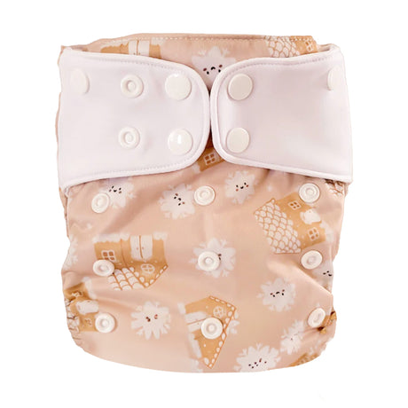 Couche Lavable Évolution 10-35lb - Pain Épice-La Petite Ourse-LP3-C-NS-PAIN-CLÉMENT