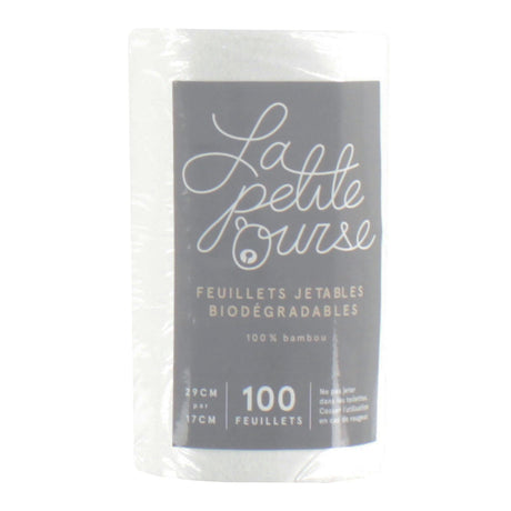 Rouleau Feuillets Jetables Biodégradables pour Couches Lavables - 100 Feuillets-La Petite Ourse-LP3-ROULEAU-CLÉMENT