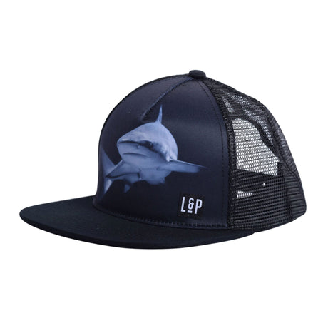 Casquette Requins 0-24m-LP Apparel-Noir-0-6 m-LPG-SHARK-CLÉMENT
