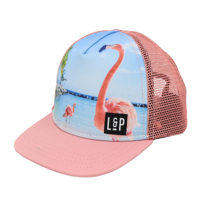 Casquette Flamant 6-24mois-LP Apparel-Corail-6-24 m-LPG-FLAMANT-CLÉMENT
