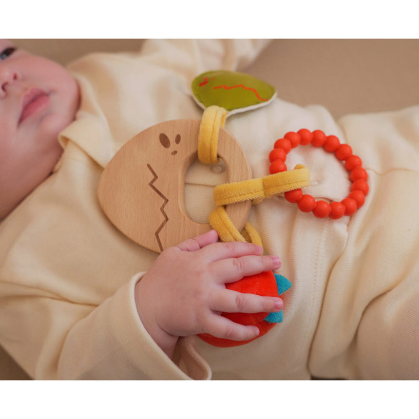 Hochet En Bois - Dino-Little Big Friends-LTB-304850-CLÉMENT
