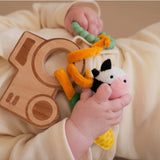 Hochet En Bois - Ferme-Little Big Friends-LTB-304881-CLÉMENT