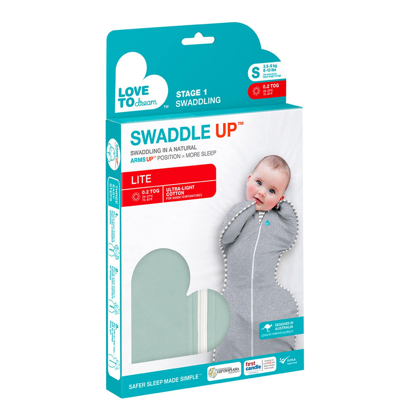 Swaddle Up Original Small 8-13lb - Gris-Love to Dream-LTD-L1001001GRS-CLÉMENT