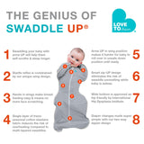 Swaddle Up Original Small 8-13lb - Gris-Love to Dream-LTD-L1001001GRS-CLÉMENT