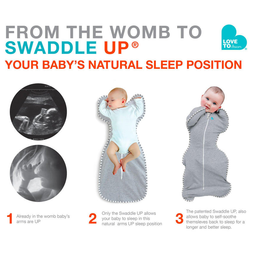 Swaddle Up Original Medium 13-19lb - Gris-Love to Dream-LTD-L1001001GRM-CLÉMENT