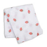 Couverture Mousseline - Fraises-Lulujo-LUJ-LJ479-CLÉMENT
