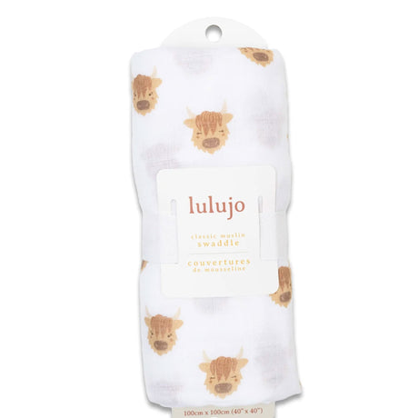 Couverture Mousseline - Vache Highland-Lulujo-LUJ-LJ490-CLÉMENT