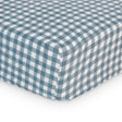 Drap Contour pour Lit Bébé - Vichy Marine-Lulujo-LUJ-LJ711-CLÉMENT