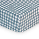 Drap Contour pour Lit Bébé - Vichy Marine-Lulujo-LUJ-LJ711-CLÉMENT