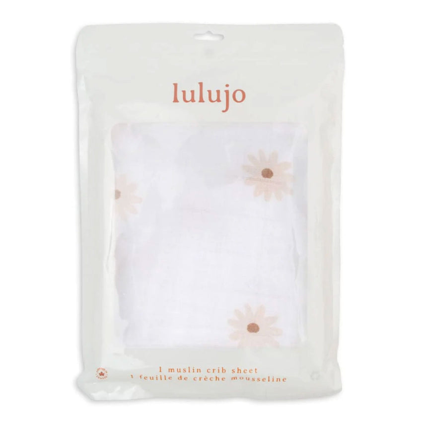 Drap Contour pour Lit Bébé - Marguerites-Lulujo-LUJ-LJ717-CLÉMENT