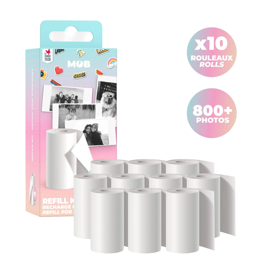 Kit De Recharge Pixiprint-MOB Mobility On Board-MBB-PIX-ROLL10-CLÉMENT