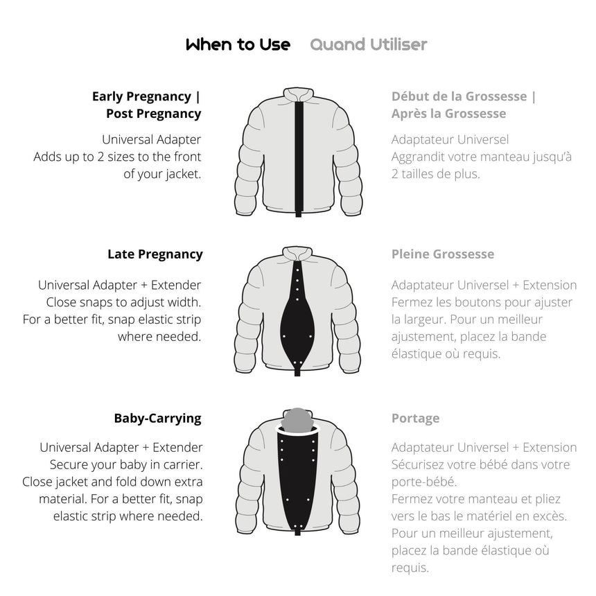 Extension Universelle pour Manteau V2-Make My Belly Fit-MBF-EXT-UNI-V2-CLÉMENT