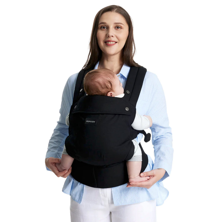 Porte-Bébé en Coton 3-24Mois - Noir-Momcozy-MCZ-BC001-BL00NB-CLÉMENT