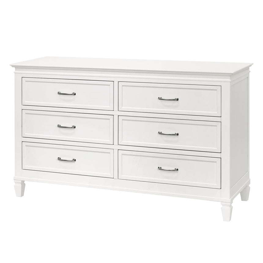 Commode 6 Tiroirs Darlington - Blanc Chaud-Namesake-MDB-M15816RW-CLÉMENT